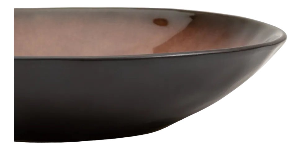 Saladeschaal Serax Pure Tableware By Pascale Naessens Black Brown 23,5 x 4,5 cm