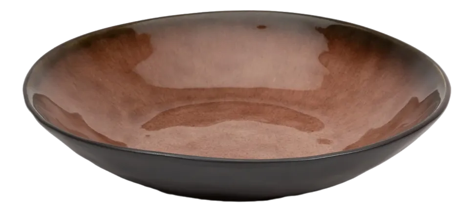 Saladeschaal Serax Pure Tableware By Pascale Naessens Black Brown 23,5 x 4,5 cm