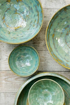 Saladeschaal Serax Pure Tableware By Pascale Naessens Sea Green L 32 x 10,5 cm