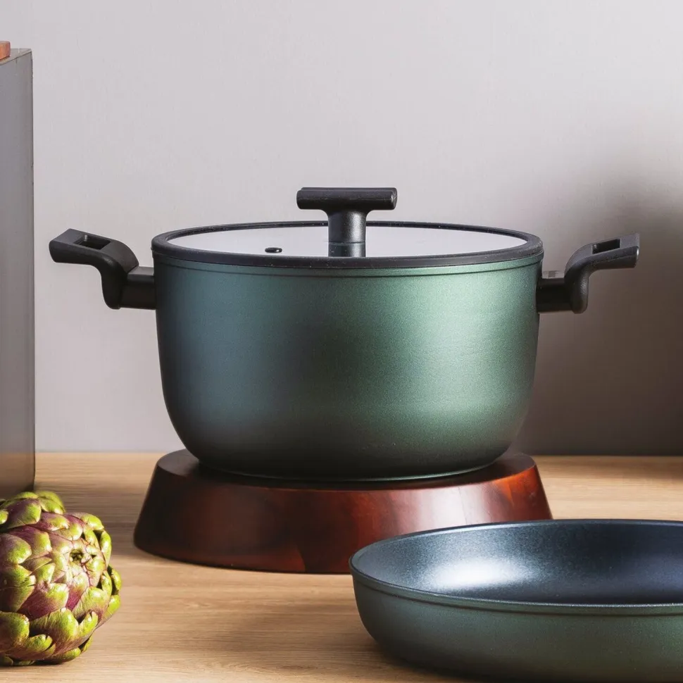 Sauspan Sambonet Titan Pro Green Double Induction 2 Handles 24 cm