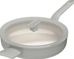 Sauteerpan BergHOFF Leo Recycled Balance met Deksel en Lange en Korte Greep 26 cm Moonmist Gray