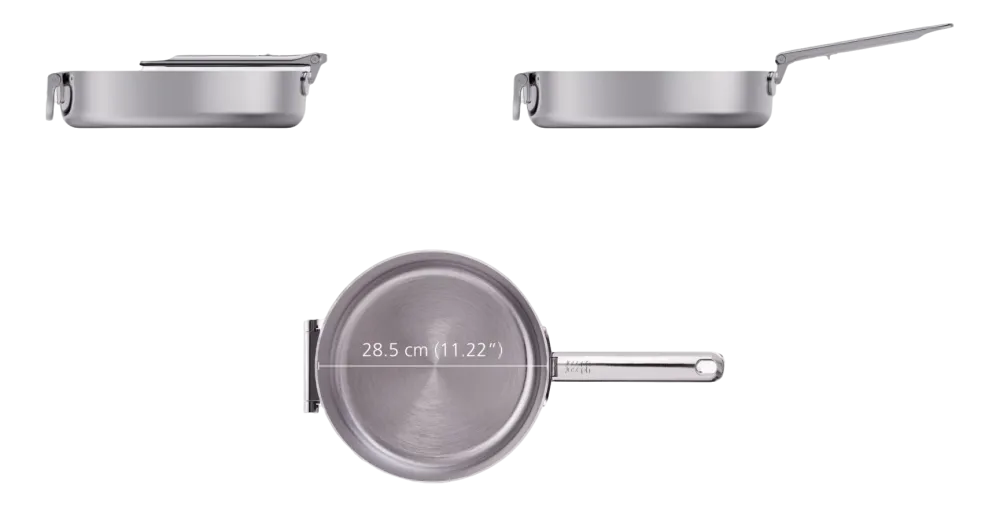 Joseph Joseph Sauteerpan Space Steel With Lid 28cm Discount