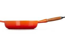 Le Creuset Sauteerpan Rond Houten Handvat Oranjerood 28 cm Best