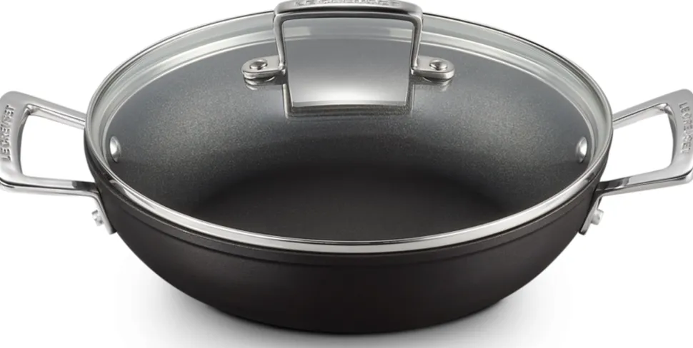 Sauteerpan Le Creuset TNS Provençaals Mat Zwart met Deksel 26 cm