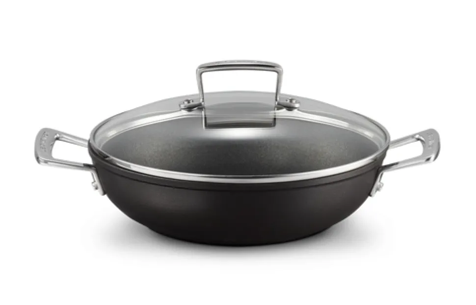 Sauteerpan Le Creuset TNS Provençaals Mat Zwart met Deksel 24 cm