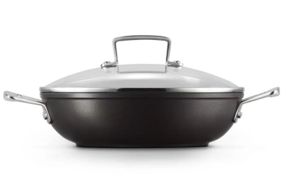 Sauteerpan Le Creuset TNS Provençaals Mat Zwart met Deksel 24 cm