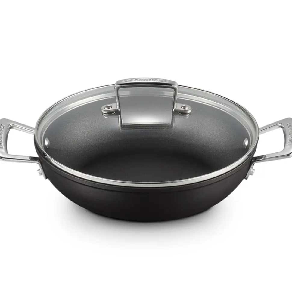 Sauteerpan Le Creuset TNS Provençaals Mat Zwart met Deksel 24 cm