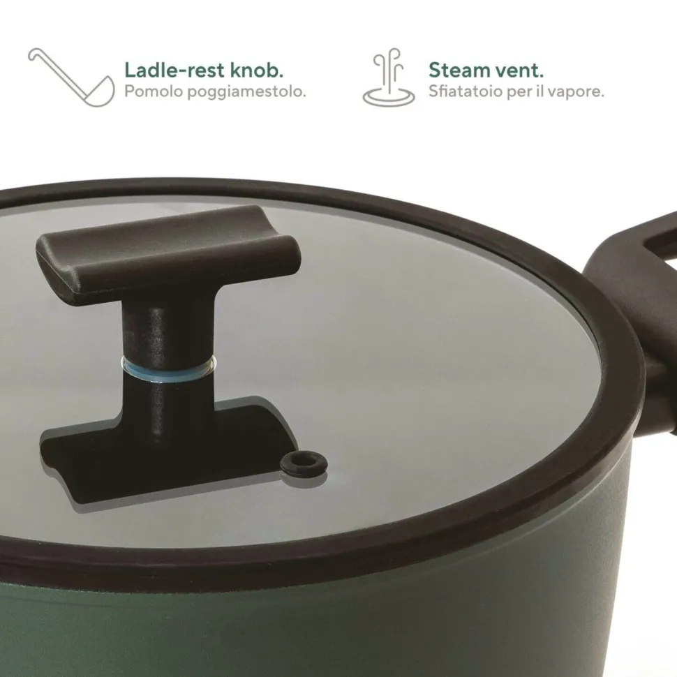 Sauteerpan Sambonet Titan Pro Green Double Induction 2 Handles 24 cm