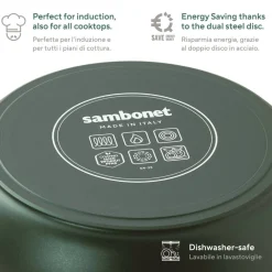 Sambonet Sauteerpan Titan Pro Green Double Induction 2 Handles 28 cm Best
