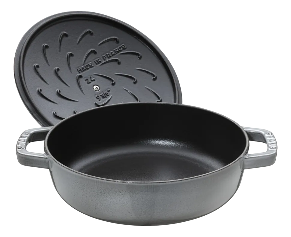 Sauteerpan Staub Chistera Grafietgrijs 24 cm