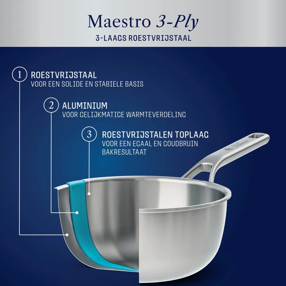 Sauteuse BK Peter Goossens Maestro 3Ply 20 cm