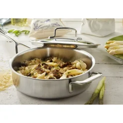 Demeyere Sauteuse Intense 5 Met Dubbelwandig Deksel 24 cm Hot