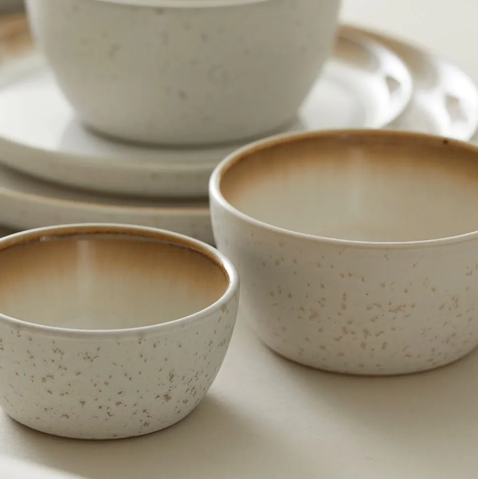 Schaal Bitz Creme 10 cm (6-Delig)