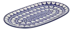 Schaal Bunzlau Castle BlueValentine Wide Oval