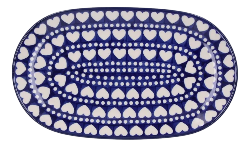 Schaal Bunzlau Castle BlueValentine Wide Oval
