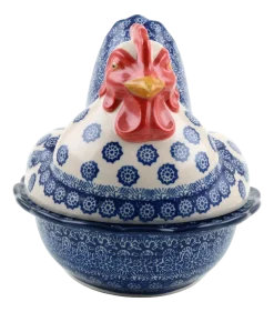 Bunzlau Castle Schaal Kip Groot Lace New