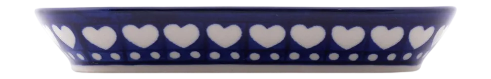 Schaal Bunzlau Castle Rechthoek Blue Valentine (15 x 18,5 cm)