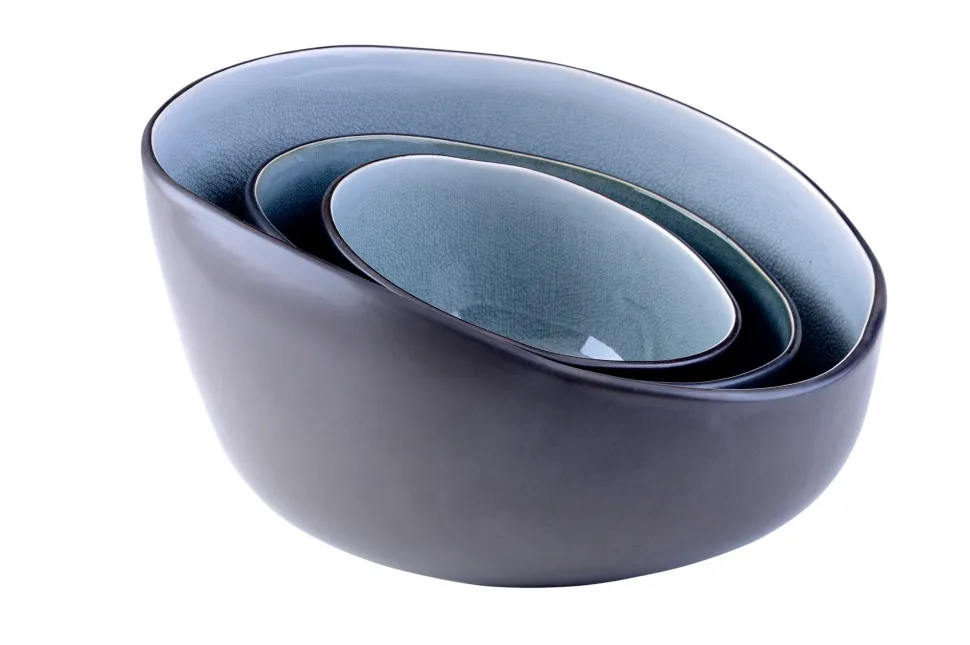 Schaal Gastro Grey Blue Toelopend 21 cm