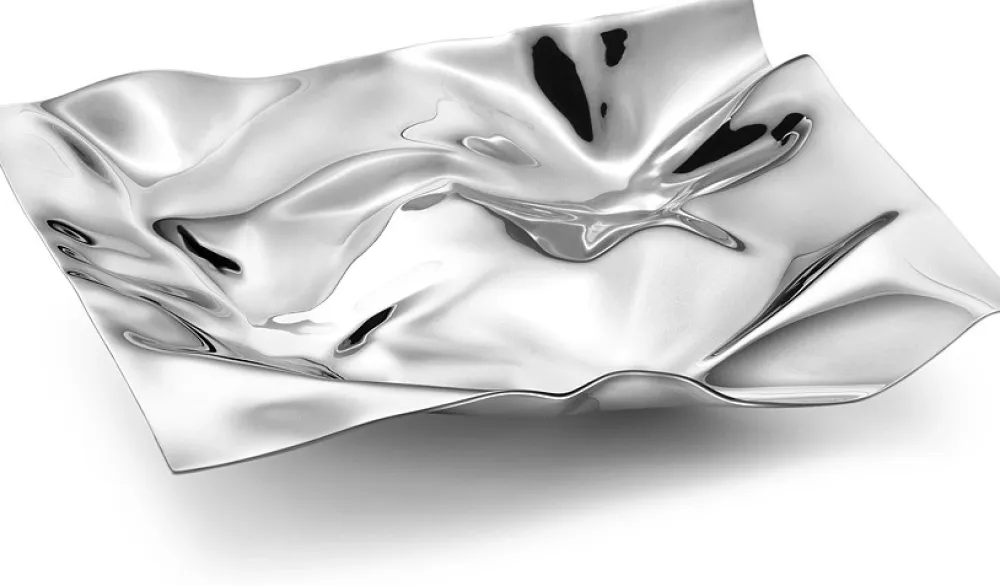 Georg Jensen Schaal Panton Klein RVS Glanzend 17,5 cm Discount