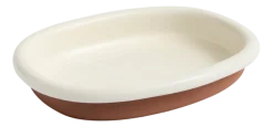 Schaal HAY Barro Oval Dish Large Off-White