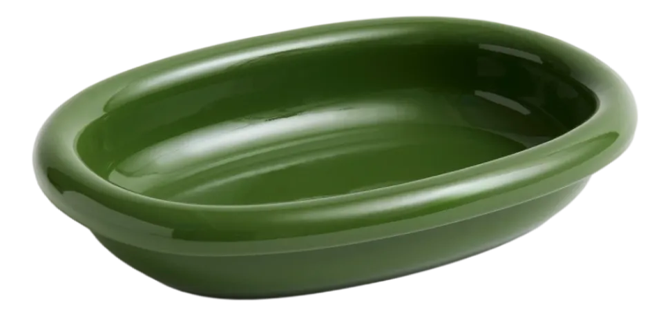 Schaal HAY Barro Oval Dish Small Green