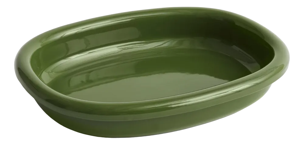 HAY Schaal Barro Oval Green Large 36 x 27 cm