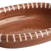 HAY Schaal Barro Oval Natural With Stripes Small 27,5 x 20 cm