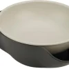 Joseph Joseph Schaal Double Dish 2 in 1 Met Afvalbakje Grijs Discount