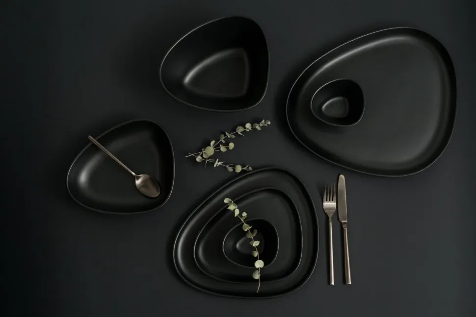 Schaal Lind DNA Stoneware Bowl M Black