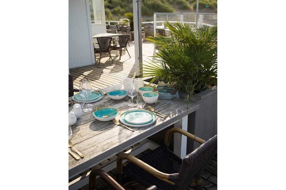 Cosy & Trendy Schaaltje Laguna Azzurro 16 x 13,5 cm (Set van 4) Clearance