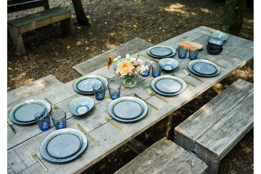 Cosy & Trendy Schaaltje Laguna Blue-Grey 7,5 x 7,5 cm (Set van 6) Sale