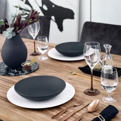 Villeroy & Boch Schaal Manufacture Rock Plat 24 cm (6-Delig) Discount
