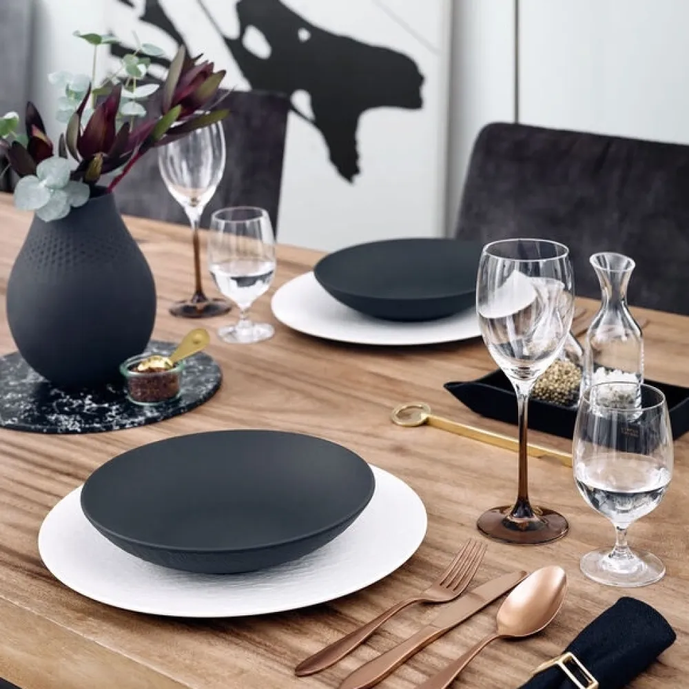 Villeroy & Boch Schaal Manufacture Rock Plat 24 cm (6-Delig) Discount