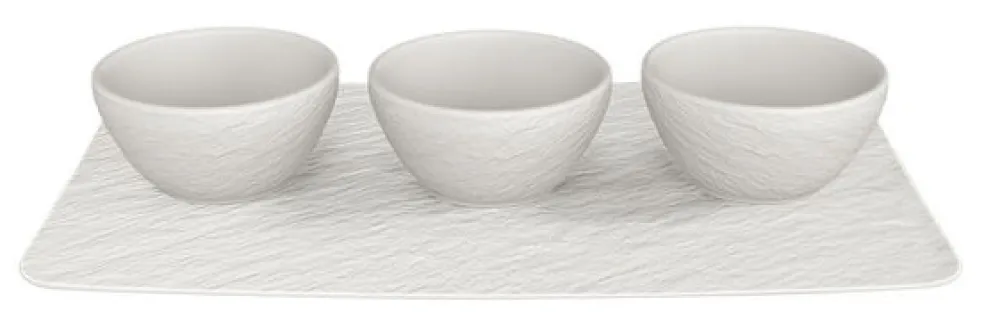 Villeroy & Boch Schaal Manufacture Rock Blanc (4-Delig) Outlet