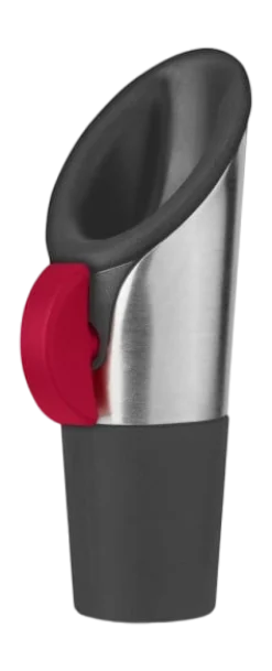 Innovine Schenktuit Pourer and Stopper Raspberry