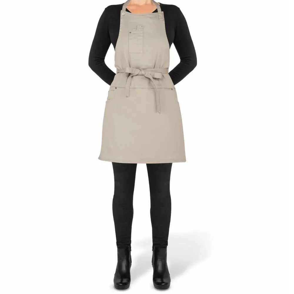 Dutchdeluxes Schort 5 Pocket Apron Grey Green Hot