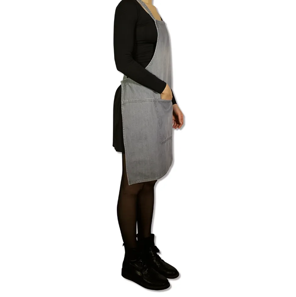Schort Dutchdeluxes Suspender Serie Apron Grey