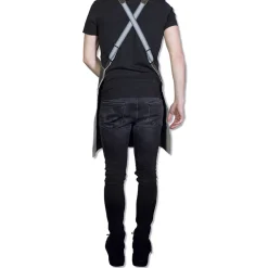 Dutchdeluxes Schort Suspender Serie Apron Vintage Grey Best