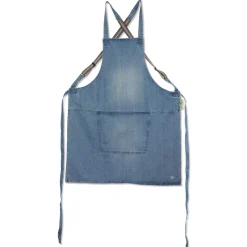Schort Dutchdeluxes Suspender Serie Apron Blue