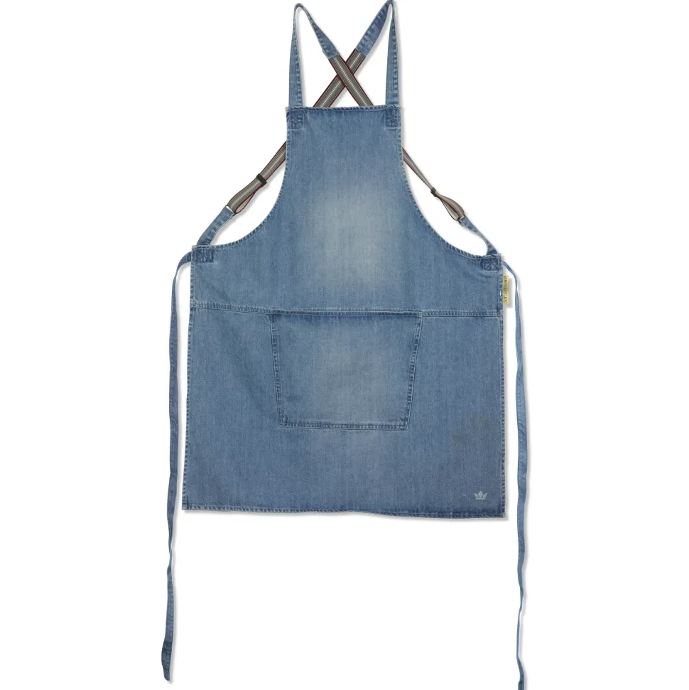 Schort Dutchdeluxes Suspender Serie Apron Blue