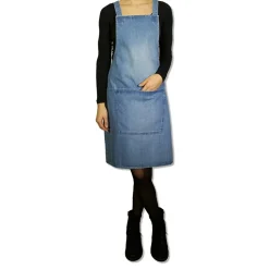 Schort Dutchdeluxes Suspender Serie Apron Blue