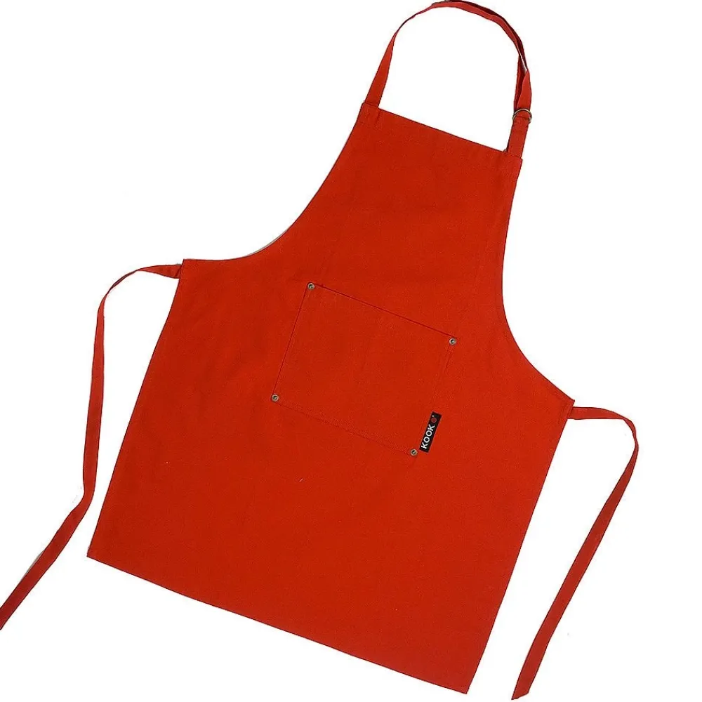 KOOK Schort Uni Rood Hot
