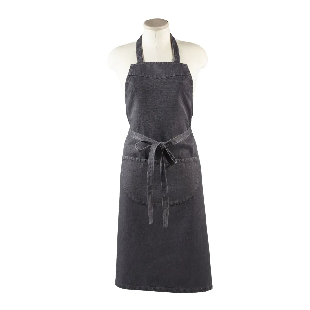 Libeco Schort Harbour Gunmetal Linnen Outlet