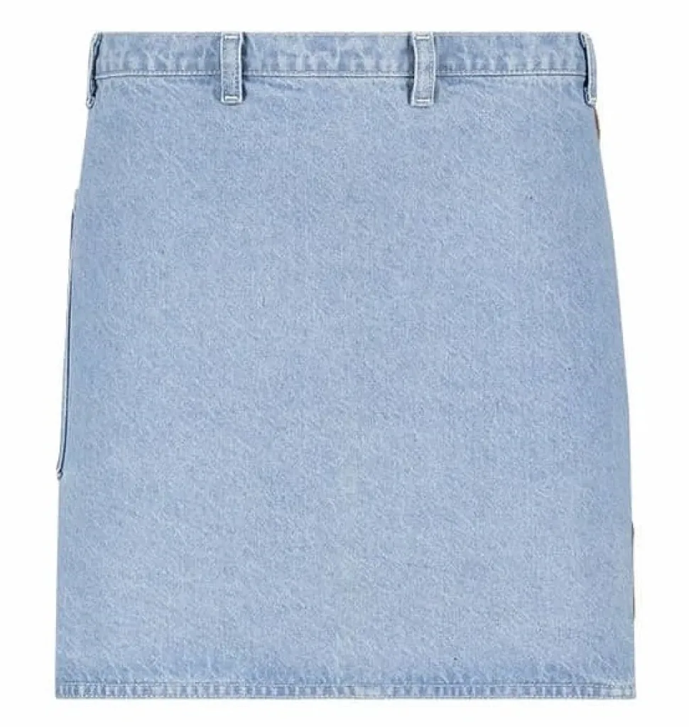 Schort Witloft Denim Apron Light Blue Waist Down
