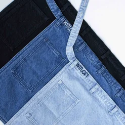 Schort Witloft Denim Apron Light Blue Waist Down
