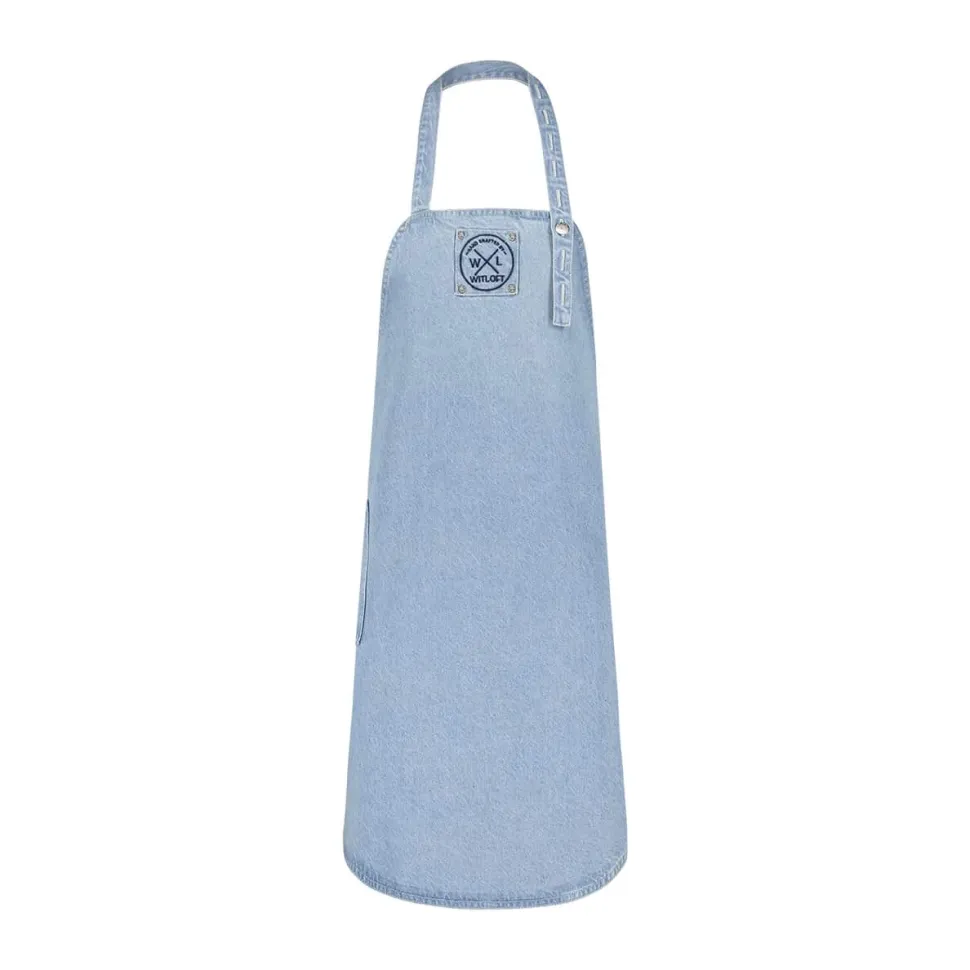 Schort Witloft Denim Apron Light Blue Short