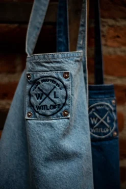 Schort Witloft Denim Apron Light Blue Short