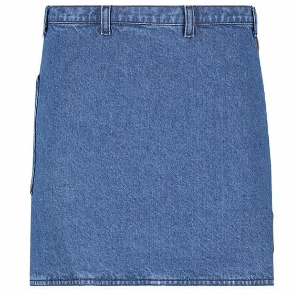 Witloft Schort Denim Apron Mid Blue Waist Down Clearance