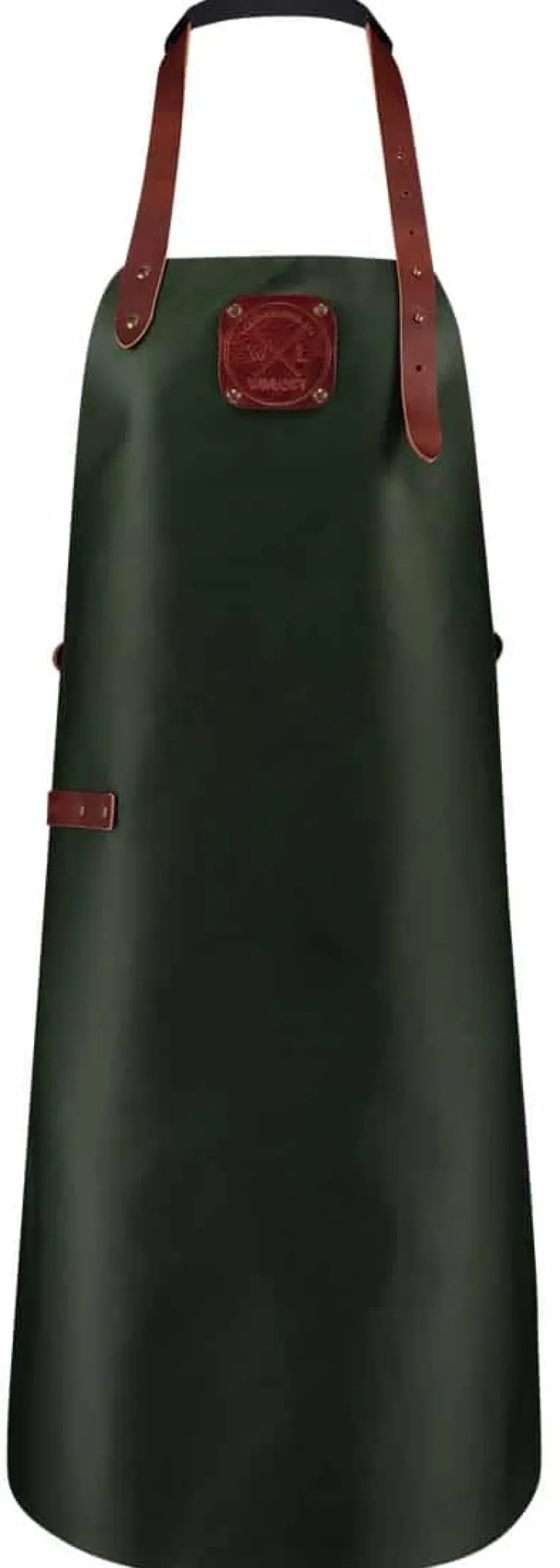 Witloft Schort Leather Apron XXL Green Cognac Outlet