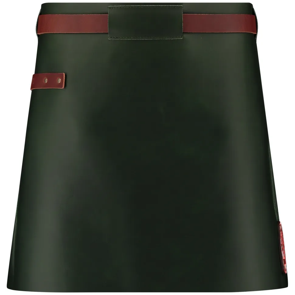 Schort Witloft Waist Down Green Cognac